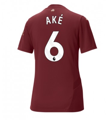 Manchester City Nathan Ake #6 Tercera Equipación Mujer 2024-25 Manga Corta